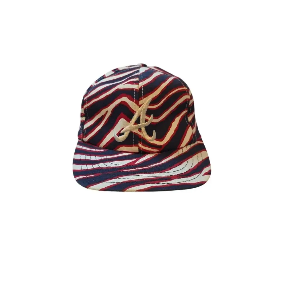 Vintage Twins Enterprise Atlanta Braves Hat Snapback Cap MLB 90s Navy A Logo USA - Picture 1 of 14